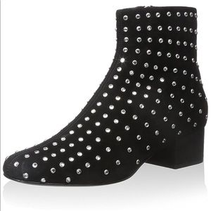 Saint Laurent Black Boot with Studs & Rhinestones